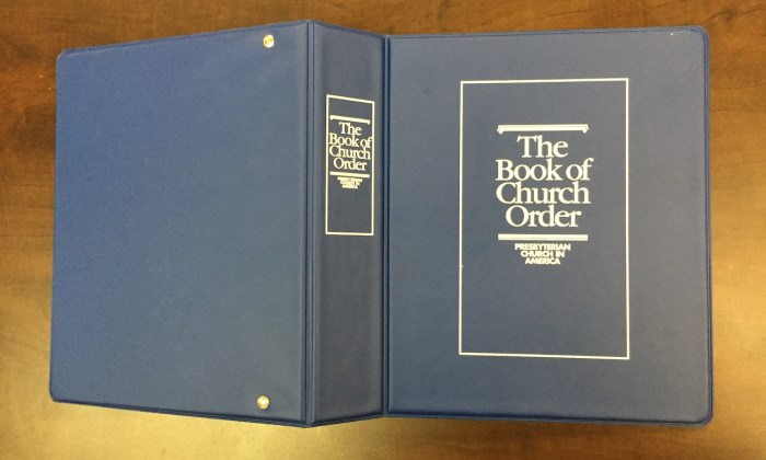 Rca book of church order