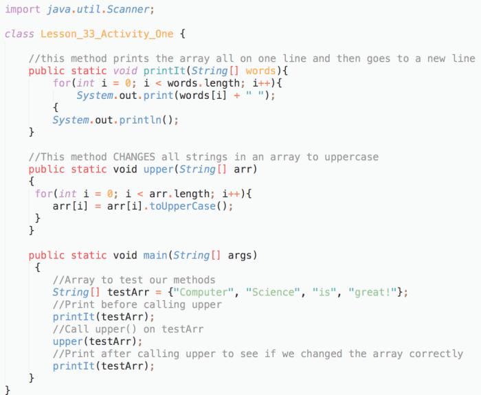 Unit 2 lesson 3 - coding activity 1