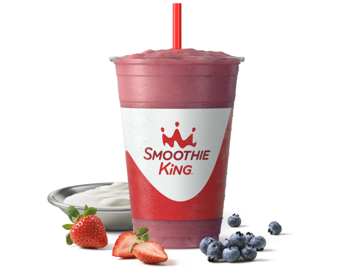 Smoothie king greek yogurt strawberry blueberry smoothie